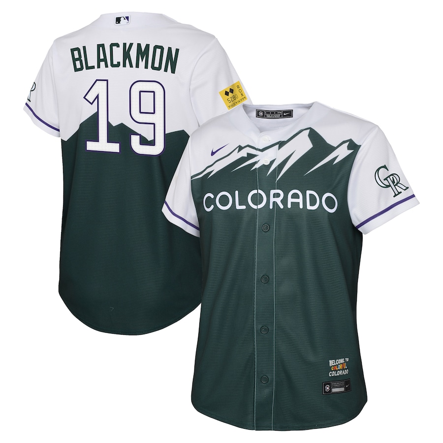 Youth Colorado Rockies Charlie Blackmon Green City Connect Replica Player Jersey