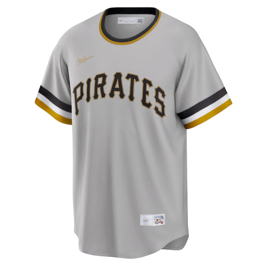 Women's Pittsburgh Pirates Roberto Clemente Nike Gray Road Cooperstown Collection Player Jersey
