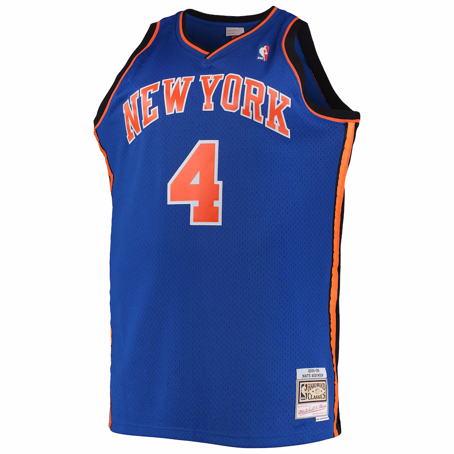 Men's Nate Robinson New York Knicks Mitchell & Ness Blue Big & Tall Hardwood Classics Swingman Jersey