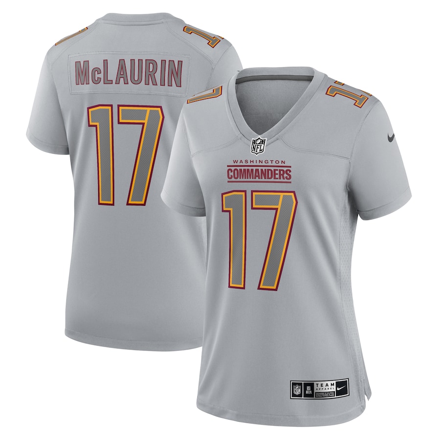 Womens Washington Commanders Terry McLaurin Gray Atmosphere Fashion Game Jersey