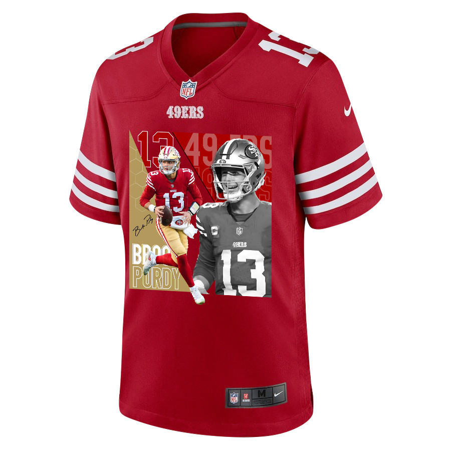 Brock Purdy 13 San Francisco 49ers The Son of Steel Game Men Jersey - Scarlet
