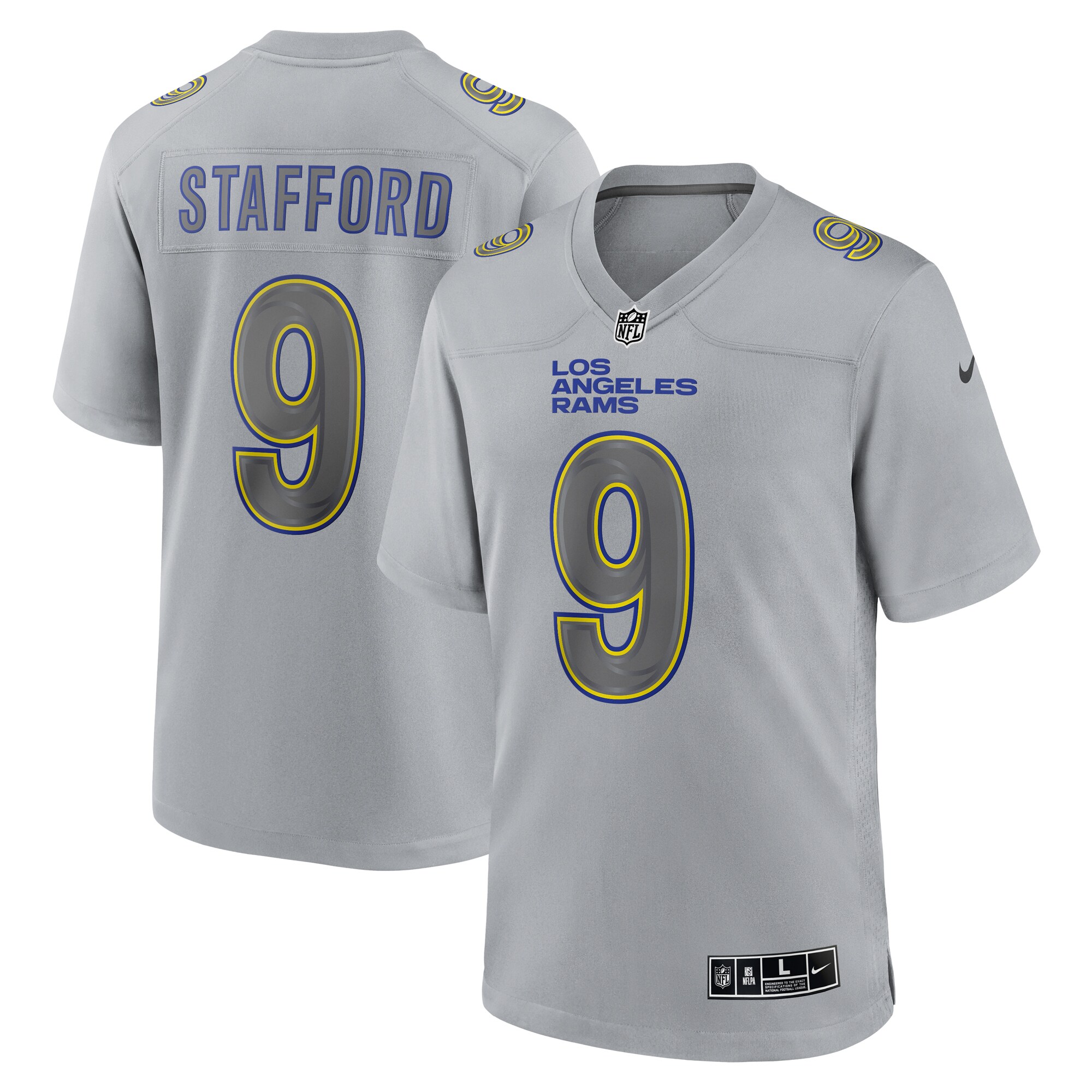 Matthew Stafford Los Angeles Rams Atmosphere Fashion Game Jersey - Gray