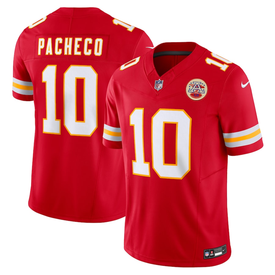 Mens Kansas City Chiefs Isiah Pacheco Red Vapor F.U.S.E. Limited Jersey