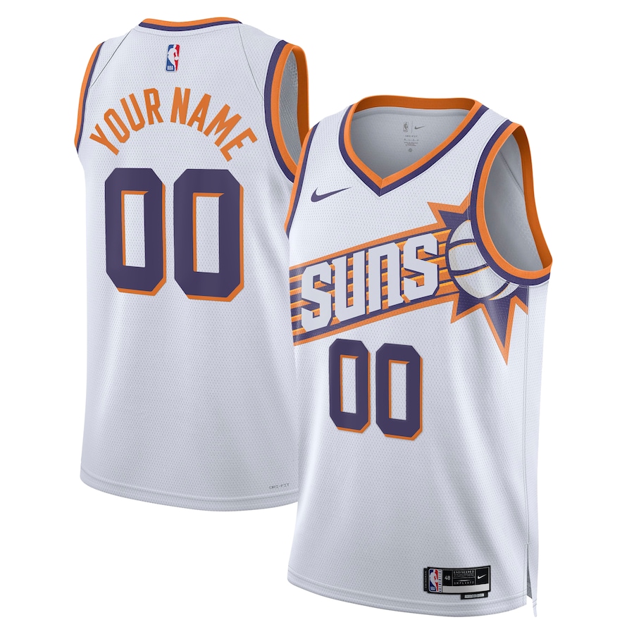 Unisex NBA Phoenix Suns White Swingman Custom Jersey - Association Edition