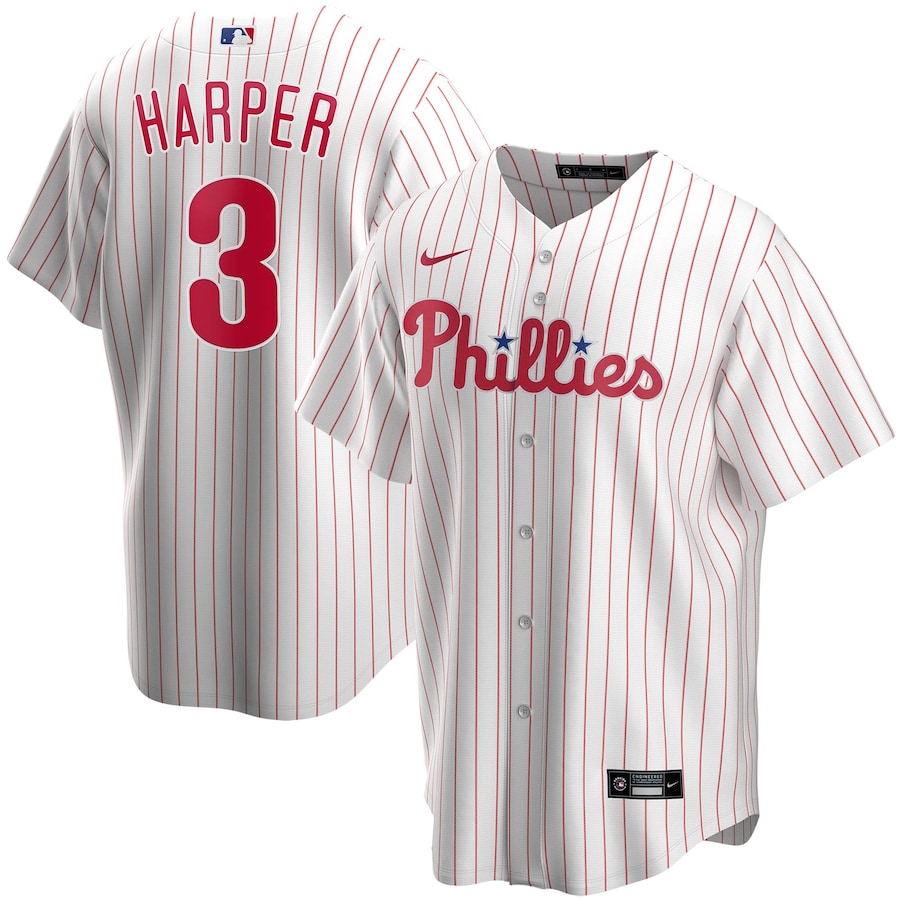 Youth Philadelphia Phillies Bryce Harper White Alternate Replica Player Jersey