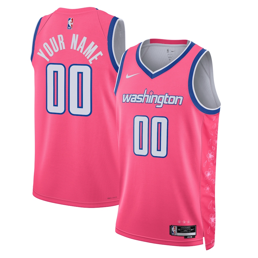 Unisex NBA Washington Wizards Pink 2022/23 Swingman Custom Jersey - City Edition