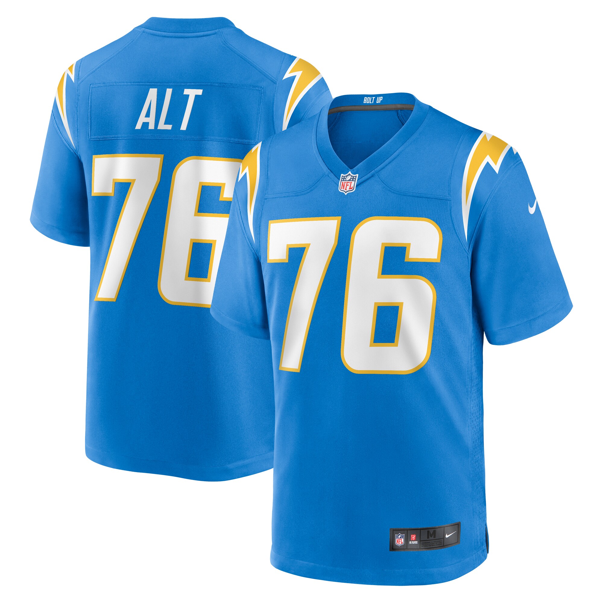 Joe Alt Los Angeles Chargers 2024 NFL Draft First Round Pick Player Game Jersey - Powder Blue