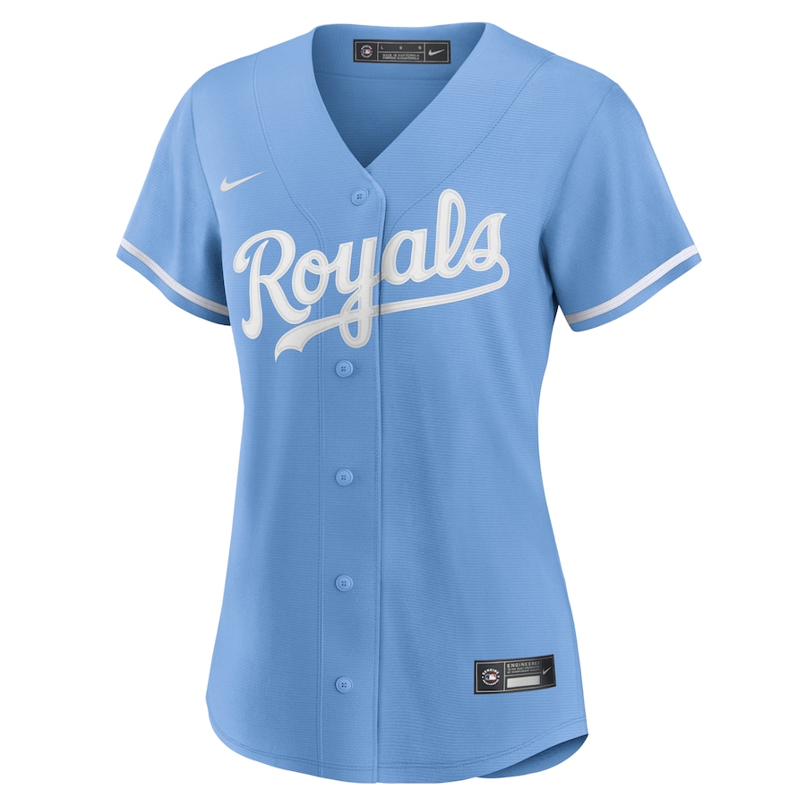 Women's Kansas City Royals Light Blue Alternate Replica Team Logo Jersey