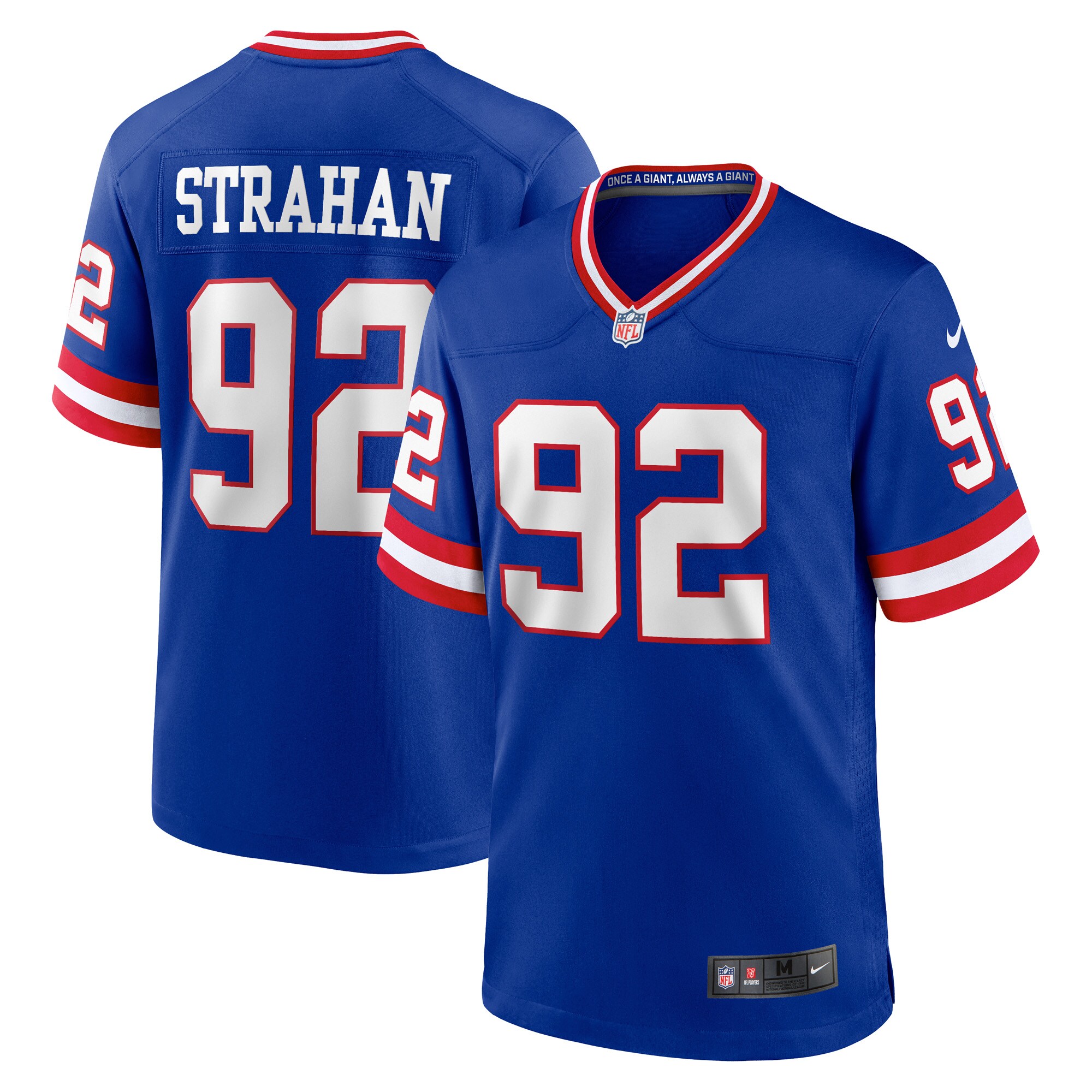 Michael Strahan New York Giants Classic Retired Player Game Jersey - Royal