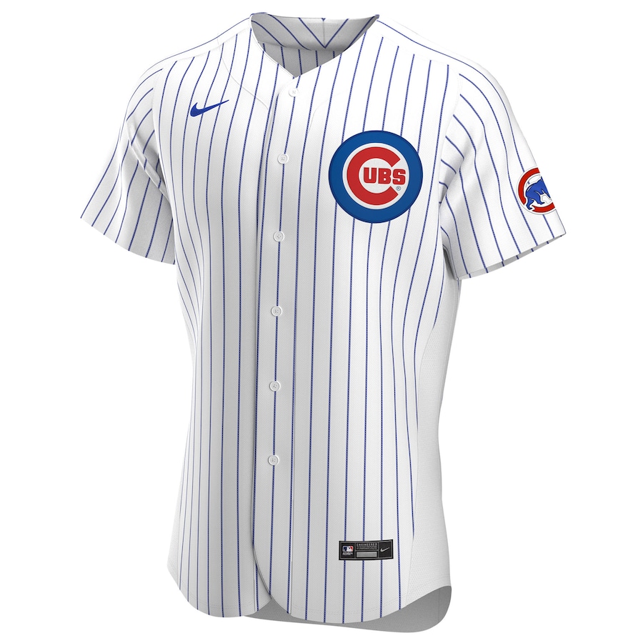 Men's Chicago Cubs White Home Pick-A-Player Retired Roster Authentic Jersey