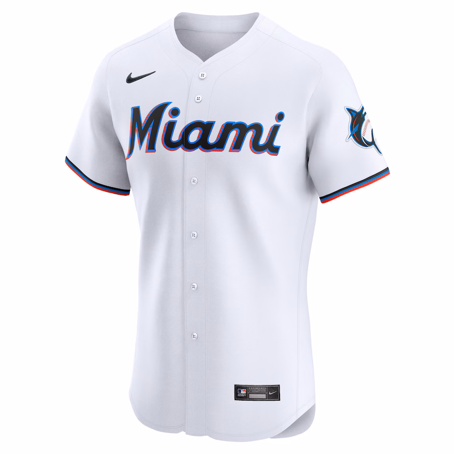 Women's Miami Marlins Vidal Brujan Nike White Home Elite Player Jersey