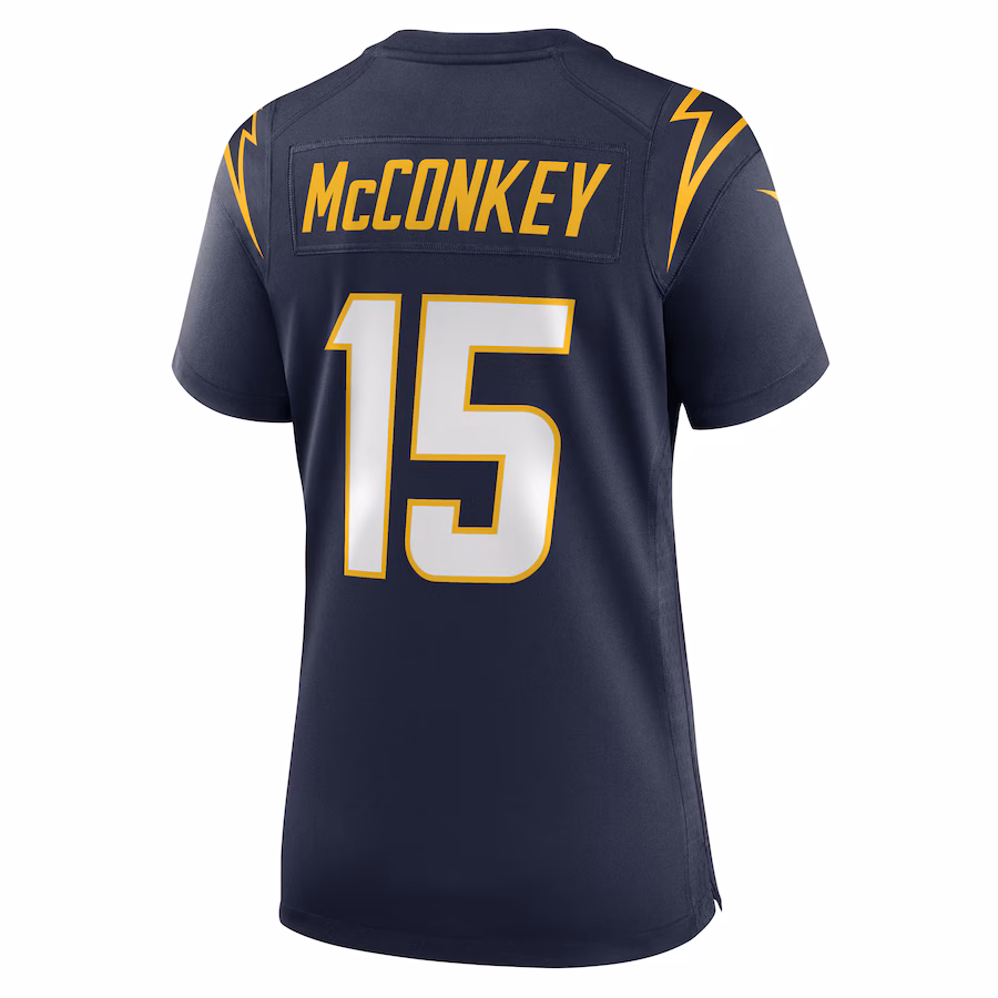 Ladd McConkey Los Angeles Chargers Nike Women's Alternate Game Jersey - Navy