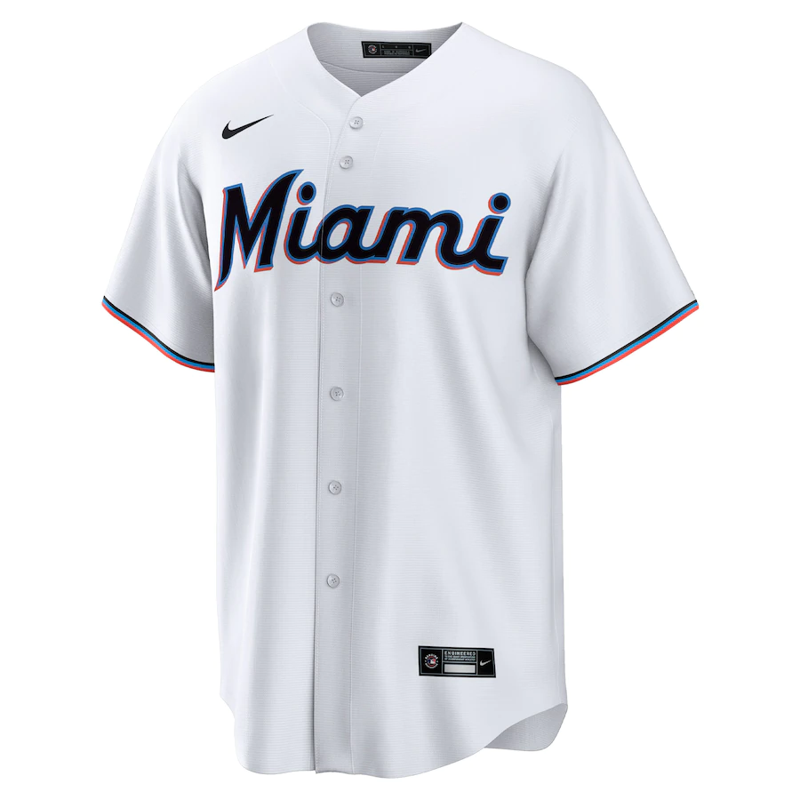 Youth Miami Marlins Jazz Chisholm Jr. Nike White Home Replica Player Jersey