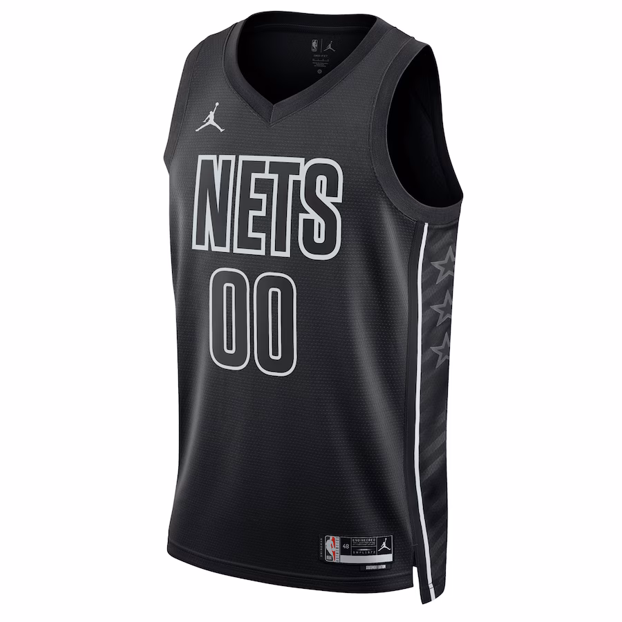 Unisex Brooklyn Nets Jordan Brand Black 2022/23 Swingman Custom Jersey - Statement Edition
