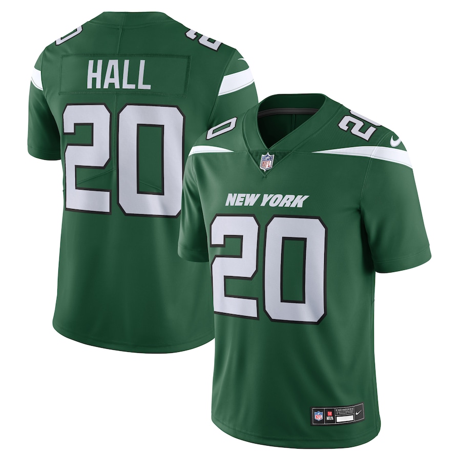Mens New York Jets Breece Hall Gotham Green Vapor Untouchable Limited Jersey