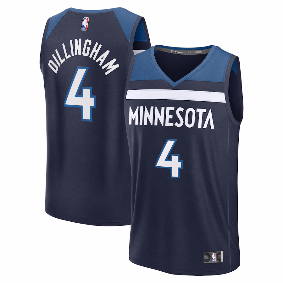 Rob Dillingham Minnesota Timberwolves Fanatics 2024 NBA Draft Fast Break Player Jersey - Icon Edition - Navy