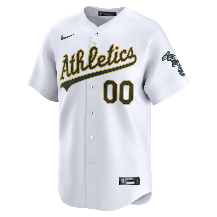 Men's Oakland Athletics White Home Limited Pick-A-Player Retired Roster Jersey