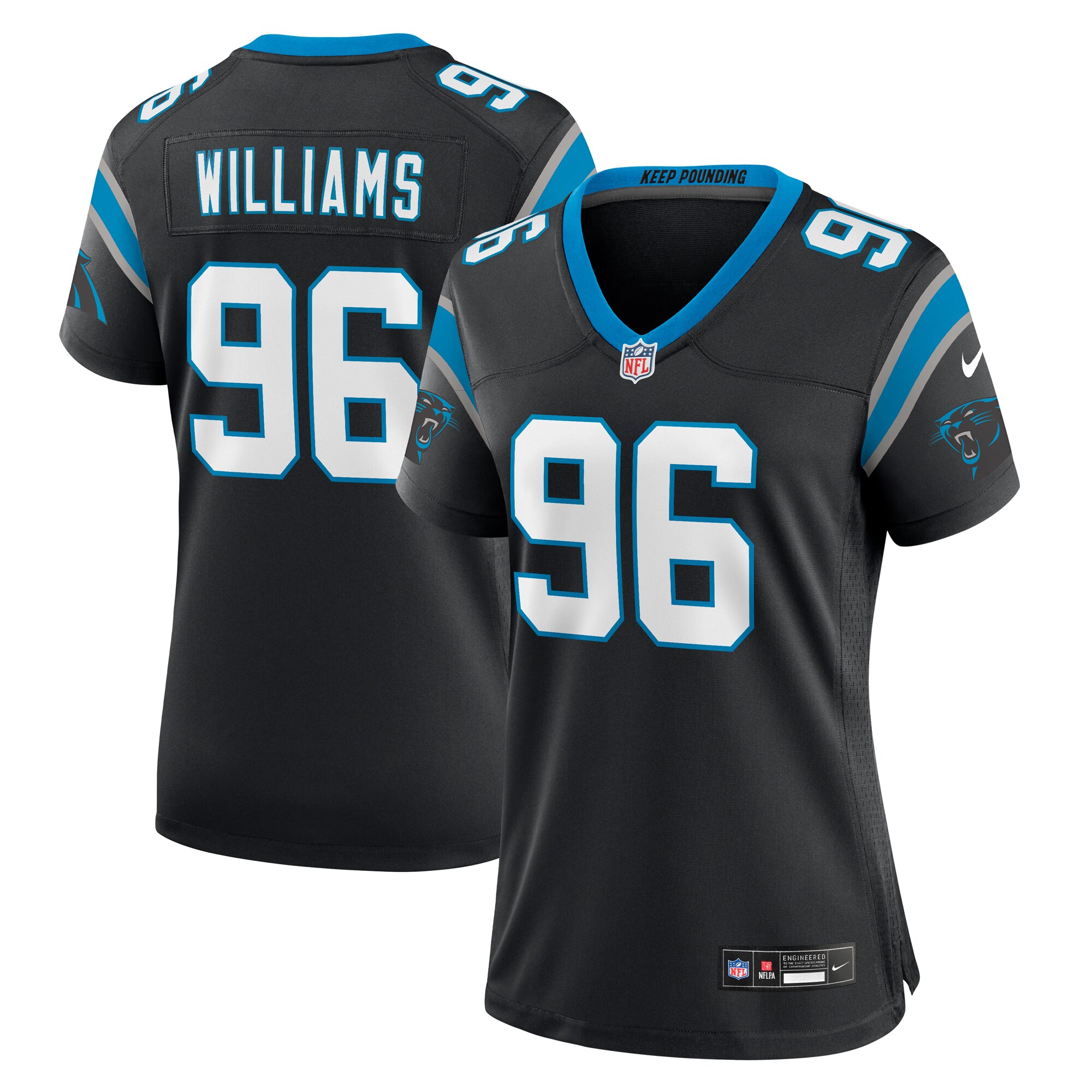 DeShawn Williams Carolina Panthers Women's Women's All Player Jersey - Black