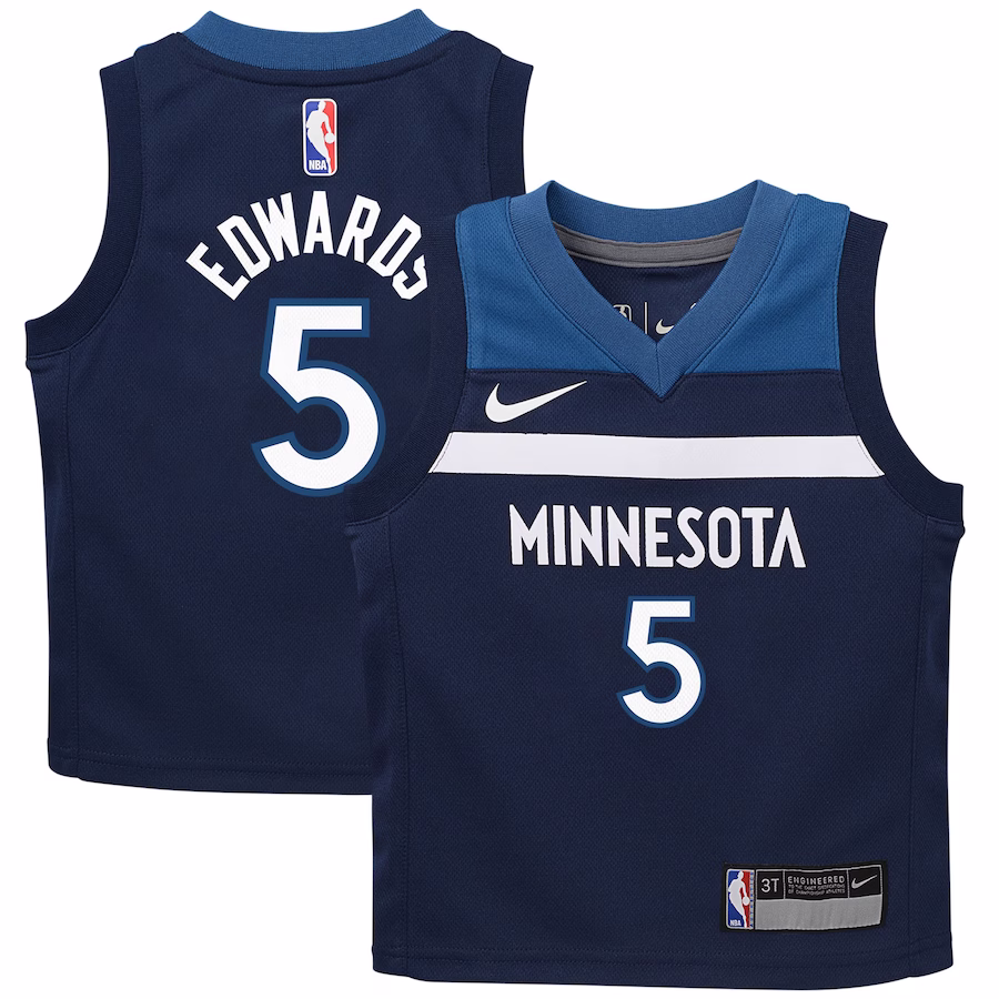 Infant Minnesota Timberwolves Anthony Edwards Nike Navy Swingman Player Jersey - Icon Edition