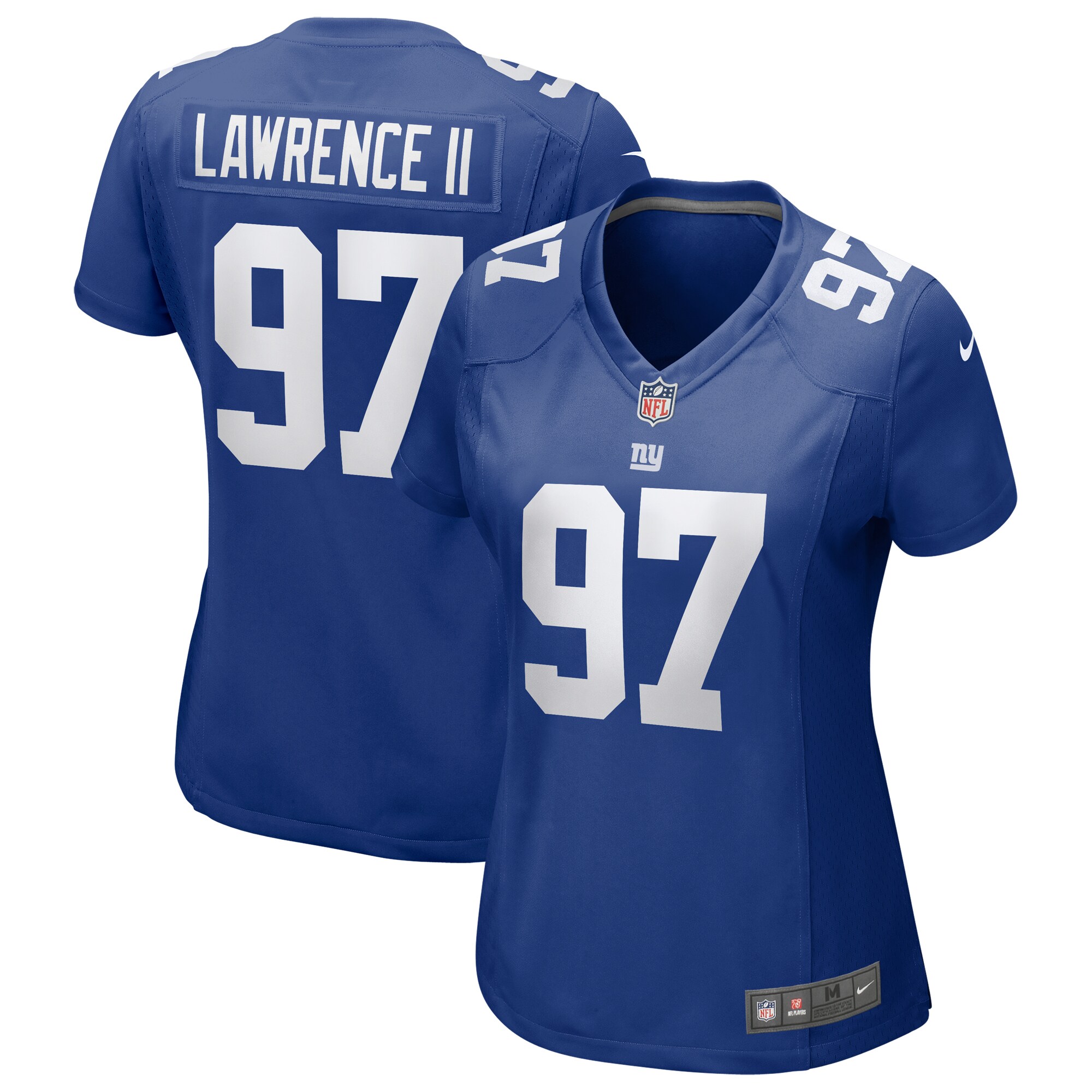 Dexter Lawrence II New York Giants Women's Team Game Player Jersey - Royal