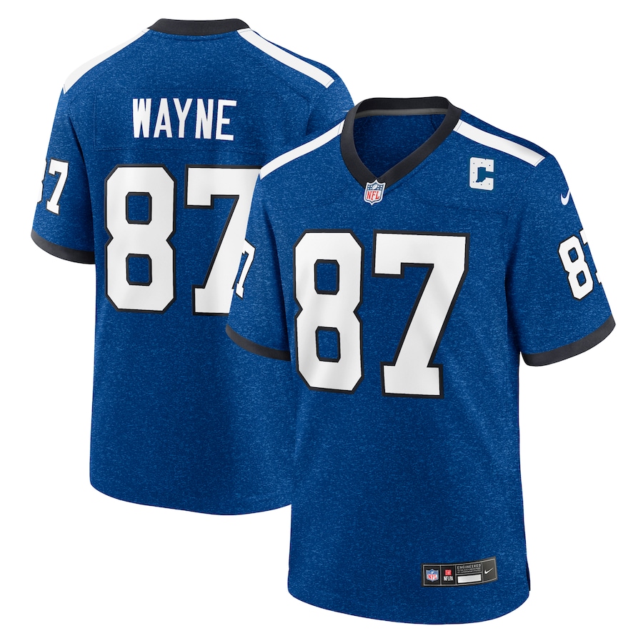 Mens Indianapolis Colts Reggie Wayne Royal Indiana Nights Alternate Game Jersey