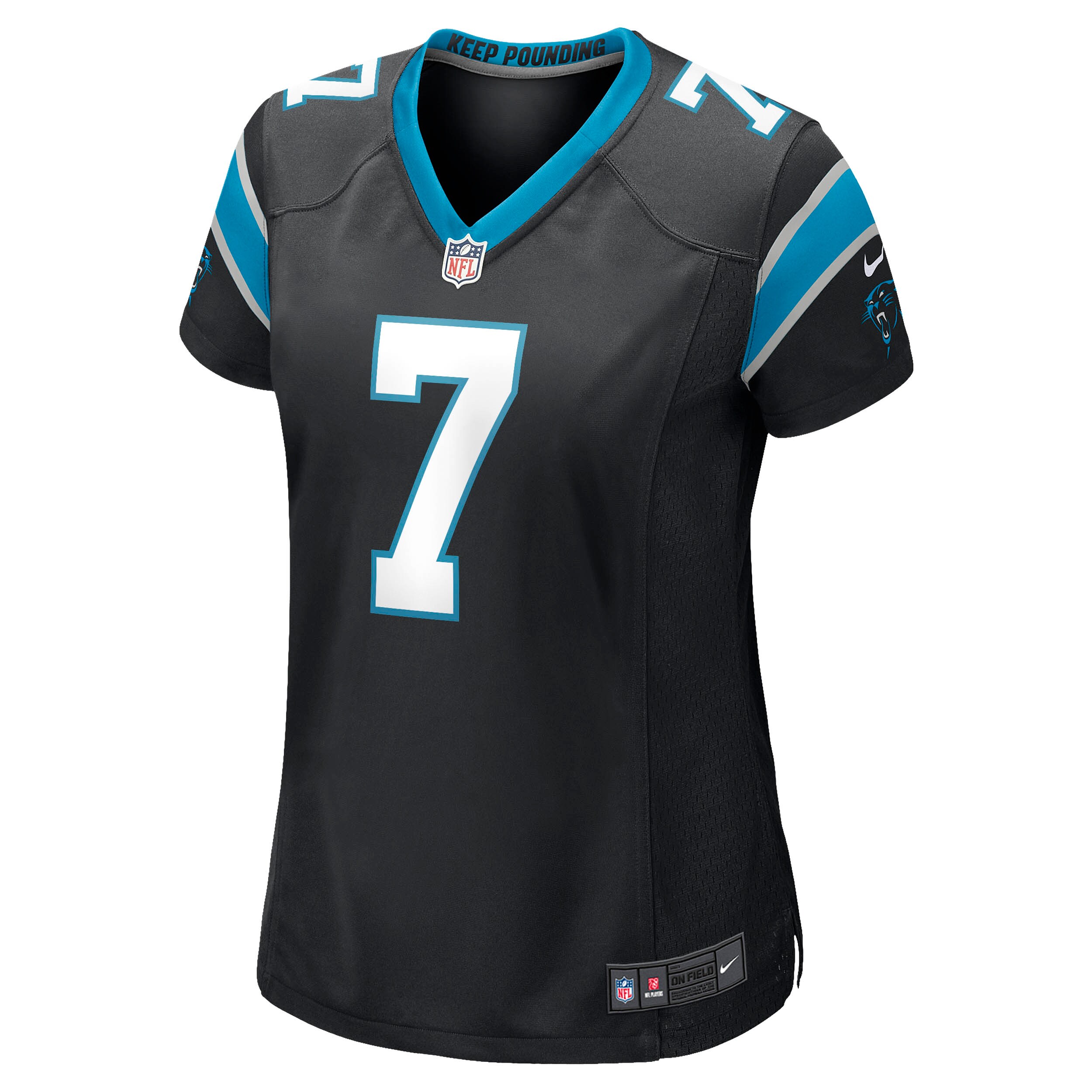 Steve Beuerlein Carolina Panthers Women's Retired Player Jersey - Black