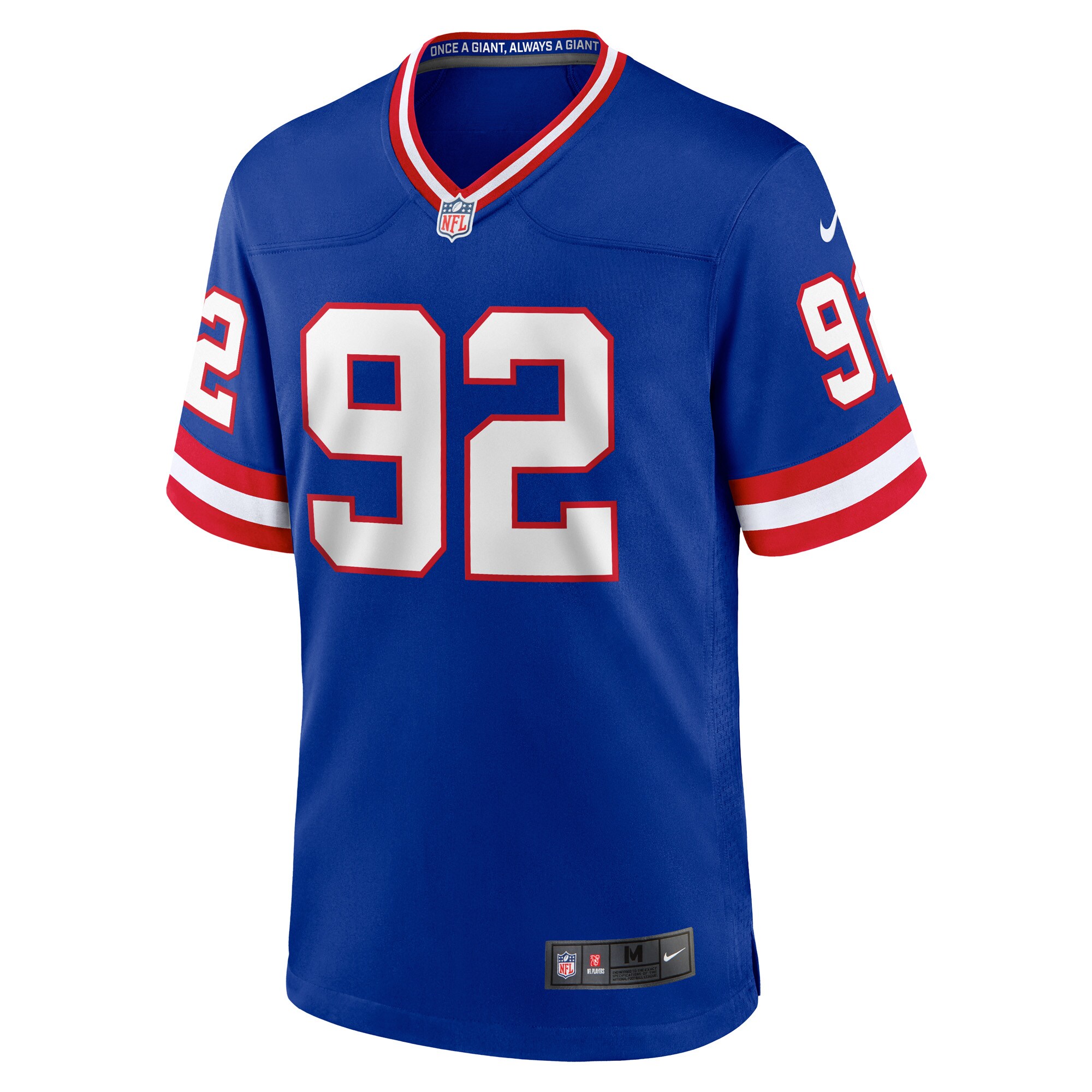Michael Strahan New York Giants Classic Retired Player Game Jersey - Royal