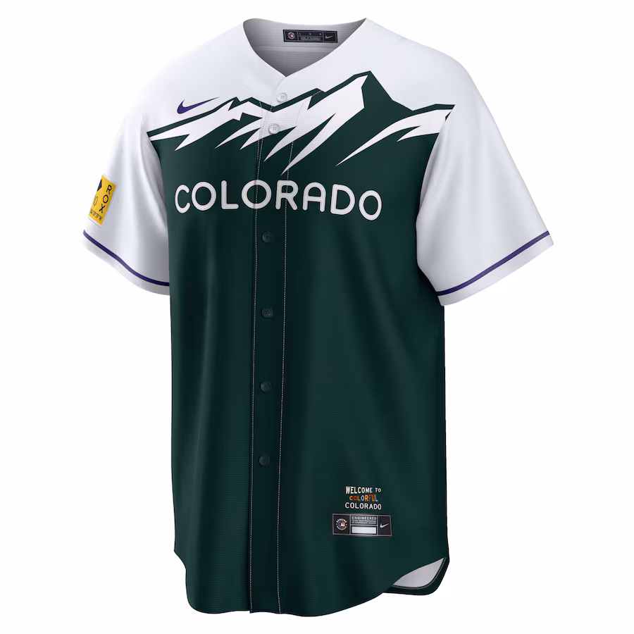 Youth Colorado Rockies Ryan McMahon Nike White/Forest Green City Connect Replica Player Jersey