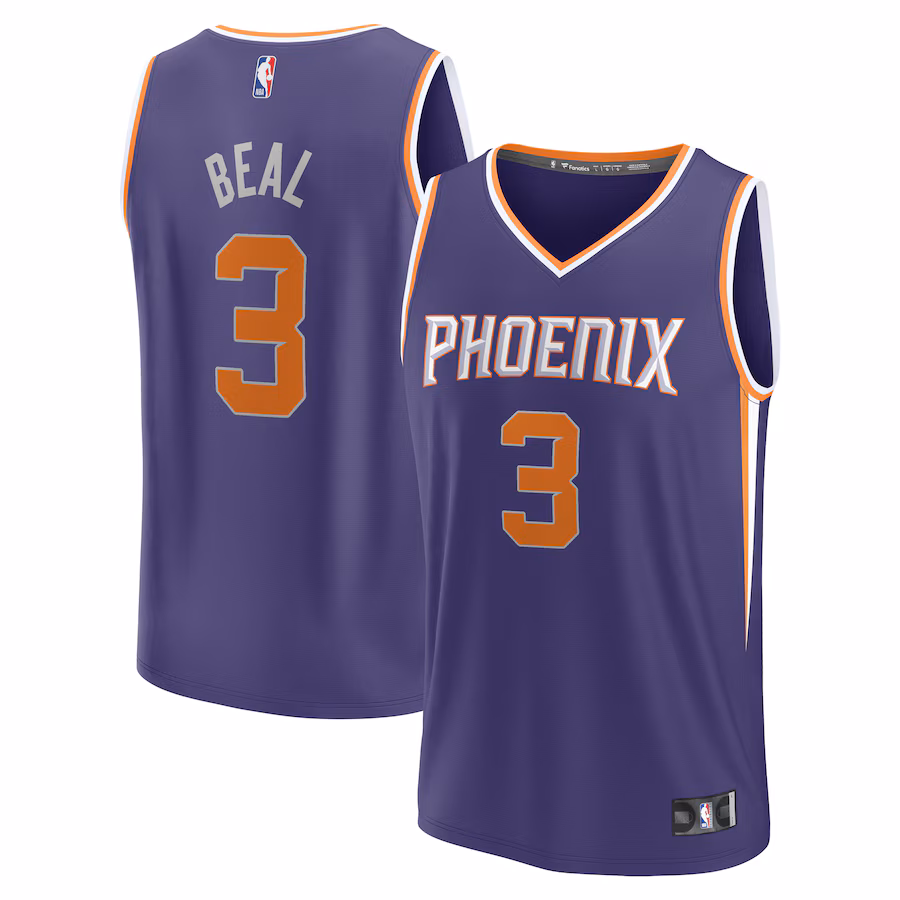 Bradley Beal Phoenix Suns Fanatics Fast Break Player Jersey - Icon Edition - Purple