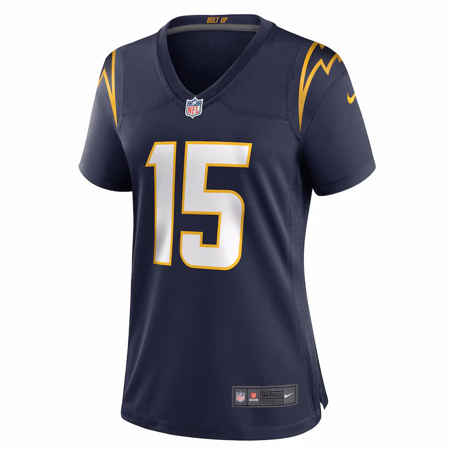 Ladd McConkey Los Angeles Chargers Nike Women's Alternate Game Jersey - Navy