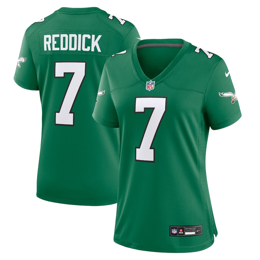 Womens Philadelphia Eagles Haason Reddick Kelly Green Alternate Game Jersey