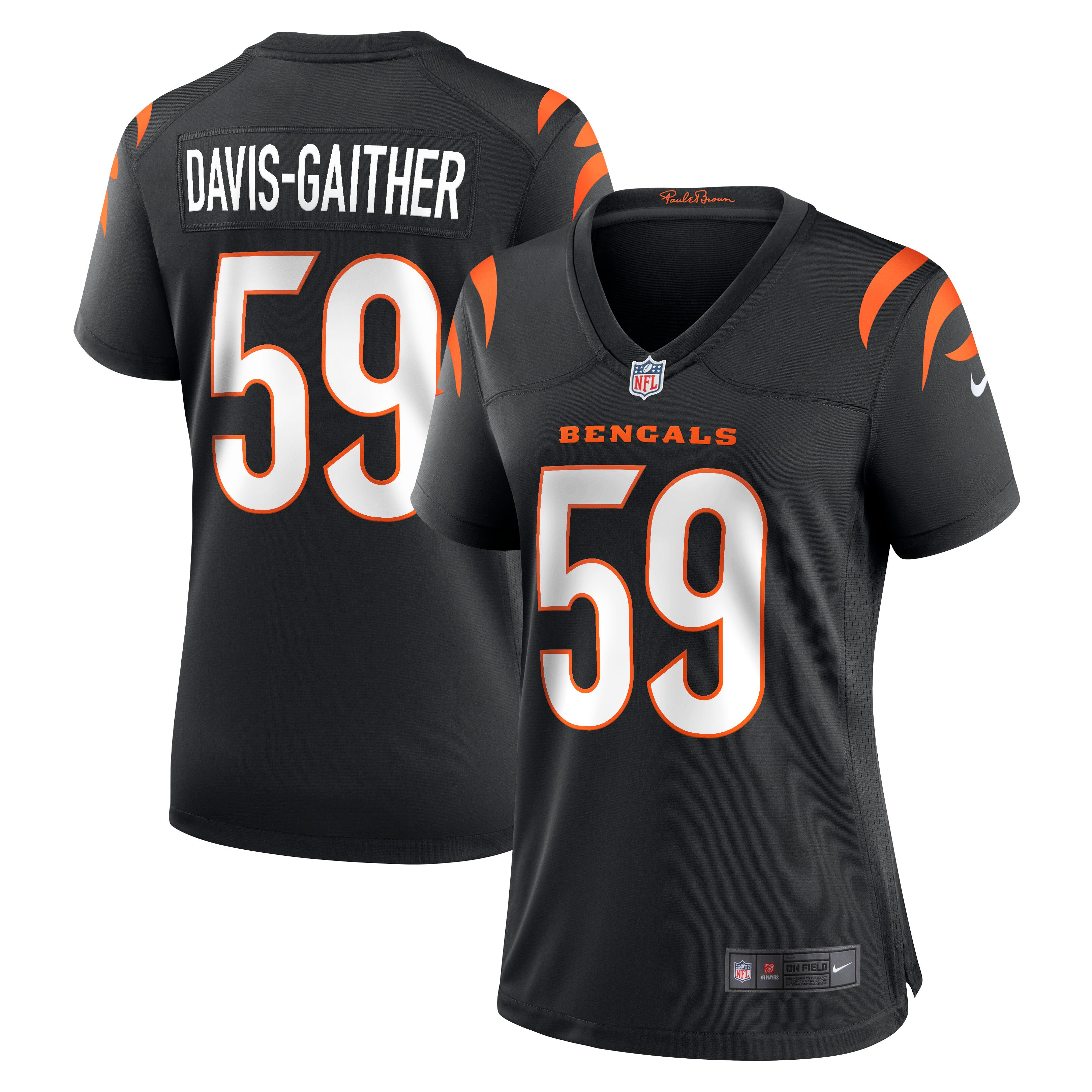 Akeem Davis-Gaither Cincinnati Bengals Women's Game Player Jersey - Black