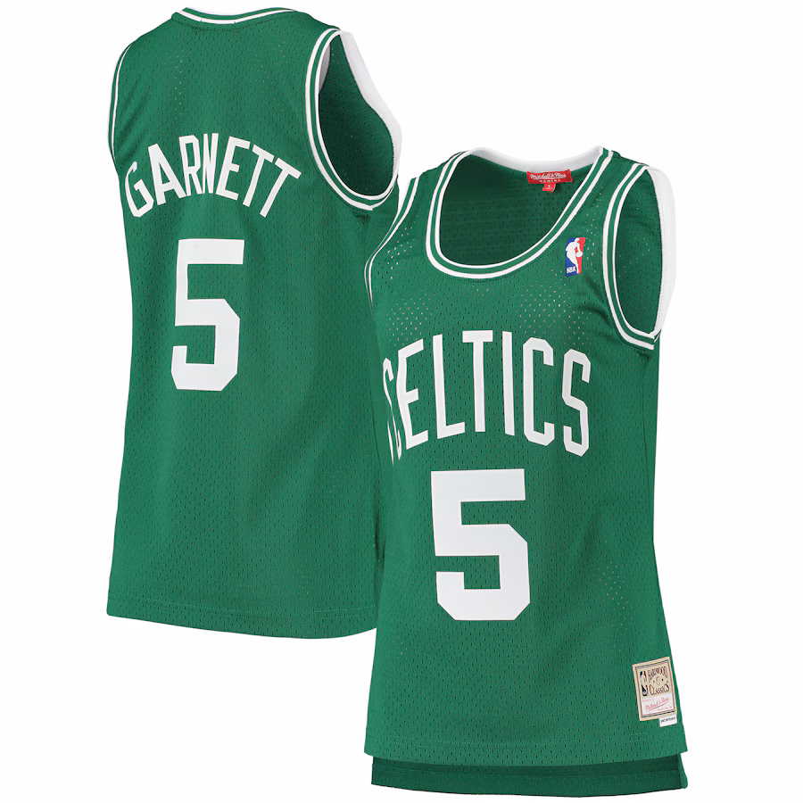Women's Boston Celtics Kevin Garnett Mitchell & Ness Kelly Green 2007-08 Hardwood Classics Swingman Jersey
