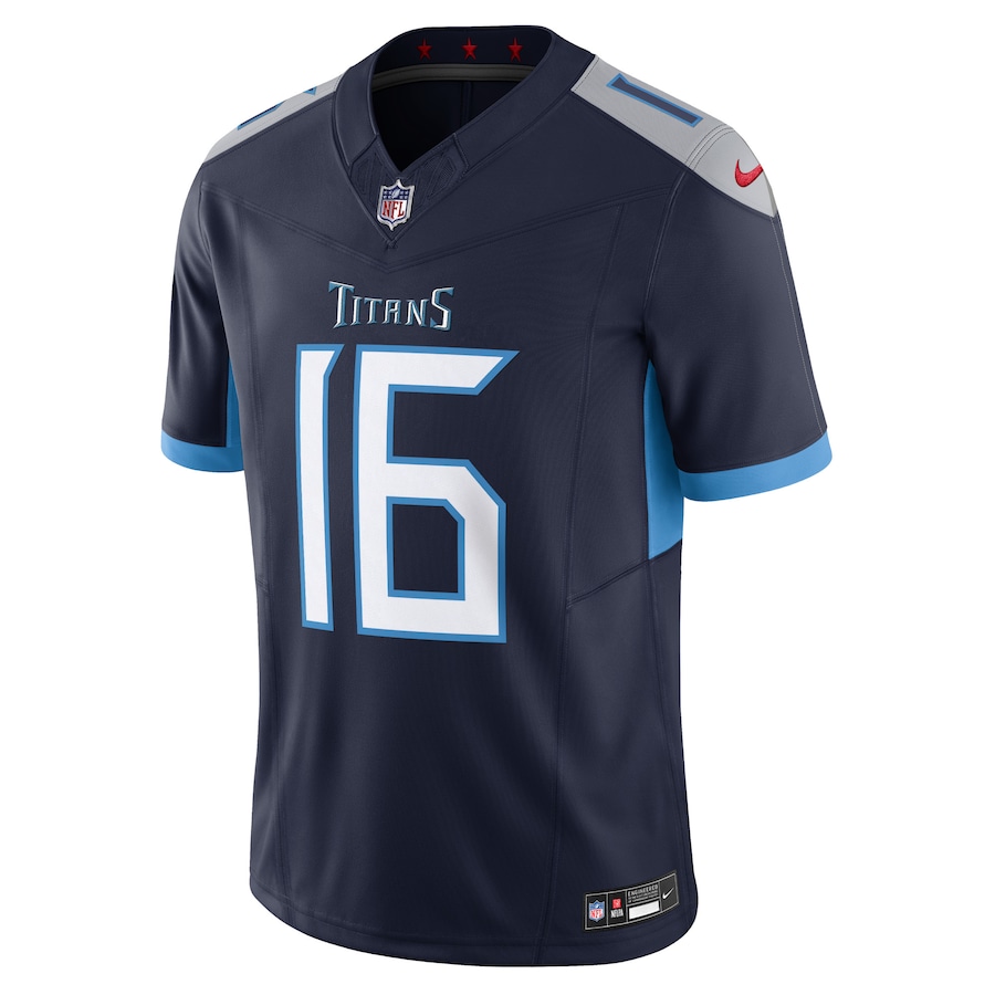 Mens Tennessee Titans Treylon Burks Navy Vapor F.U.S.E. Limited Jersey