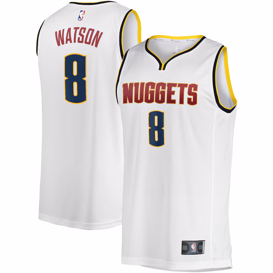 Peyton Watson Denver Nuggets Fanatics Fast Break Player Jersey - Association Edition - White
