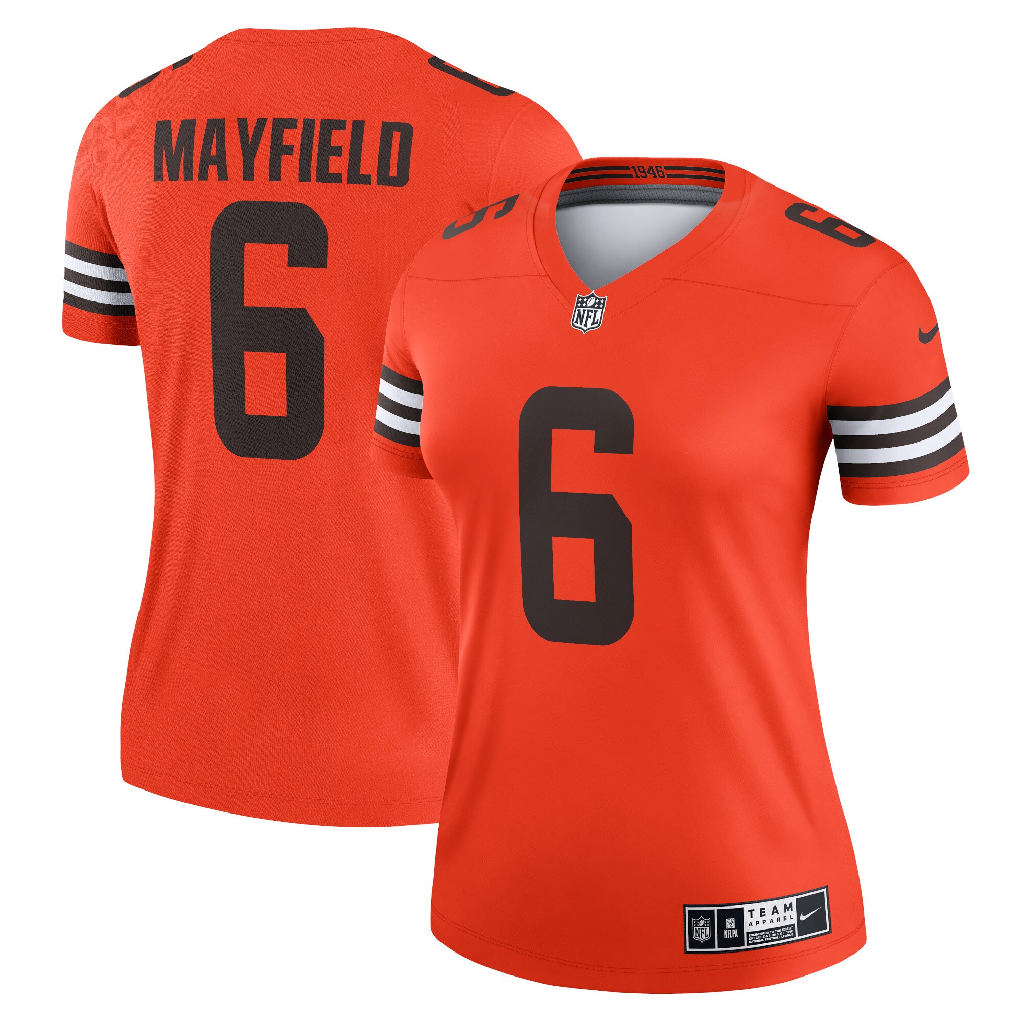 Baker Mayfield Cleveland Browns Women's Inverted Legend Jersey - Orange