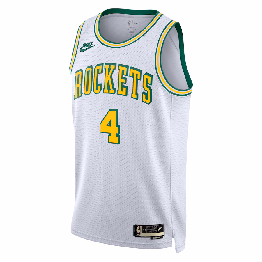 Men's Houston Rockets Jalen Green Nike White Swingman Jersey - Classic Edition