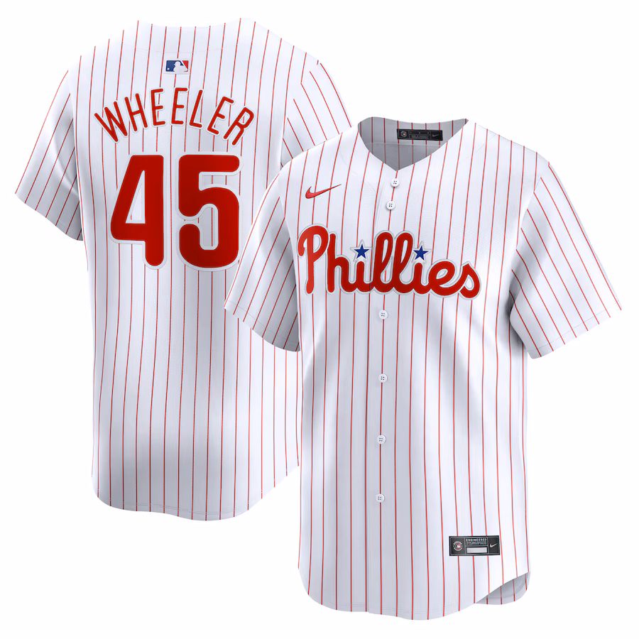 Women's Philadelphia Phillies Zack Wheeler Nike White Home Limited Player Jersey