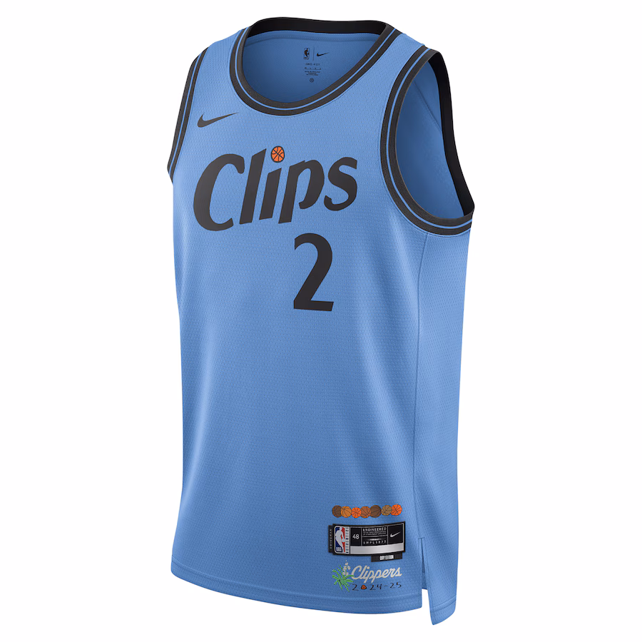 Kawhi Leonard LA Clippers Nike Unisex 2024/25 Swingman Player Jersey - City Edition - Light Blue