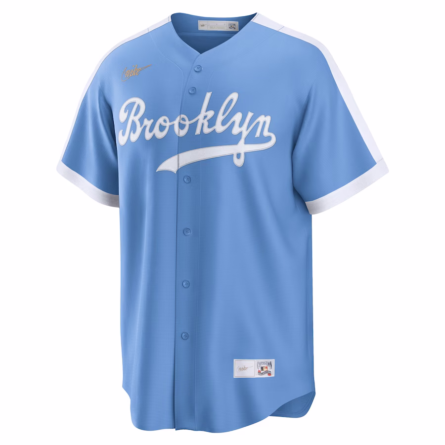 Youth Brooklyn Dodgers Jackie Robinson Nike Light Blue Alternate Cooperstown Collection Player Jersey