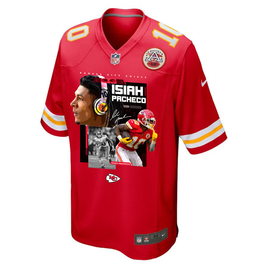 Isiah Pacheco 10 Kansas City Chiefs Pachinko Machine Game Men Jersey - Red