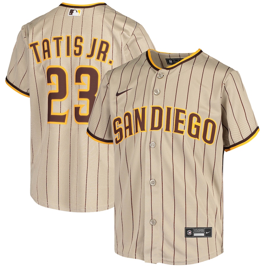 Youth San Diego Padres Fernando Tatis Jr. Tan Alternate Replica Player Jersey