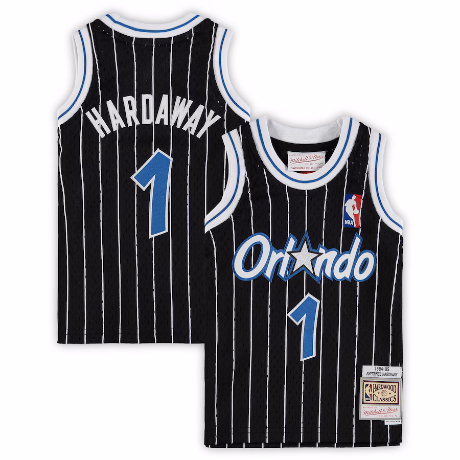 Infant Orlando Magic Penny Hardaway Mitchell & Ness Black 1994/95 Hardwood Classics Retired Player Jersey
