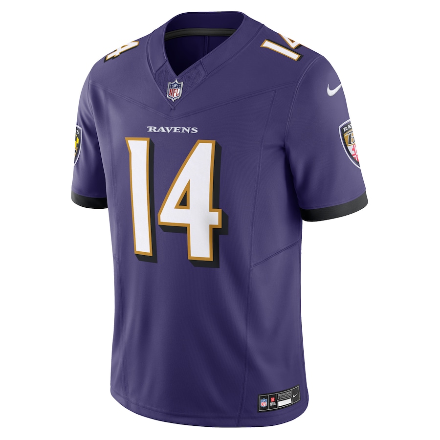 Mens Baltimore Ravens Kyle Hamilton Purple Vapor F.U.S.E. Limited Jersey