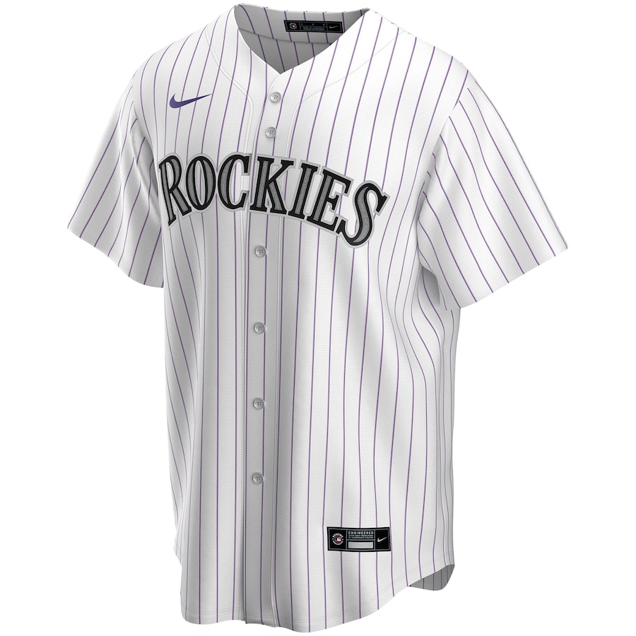 Men's Colorado Rockies White Home Pick-A-Player Retired Roster Replica Jersey