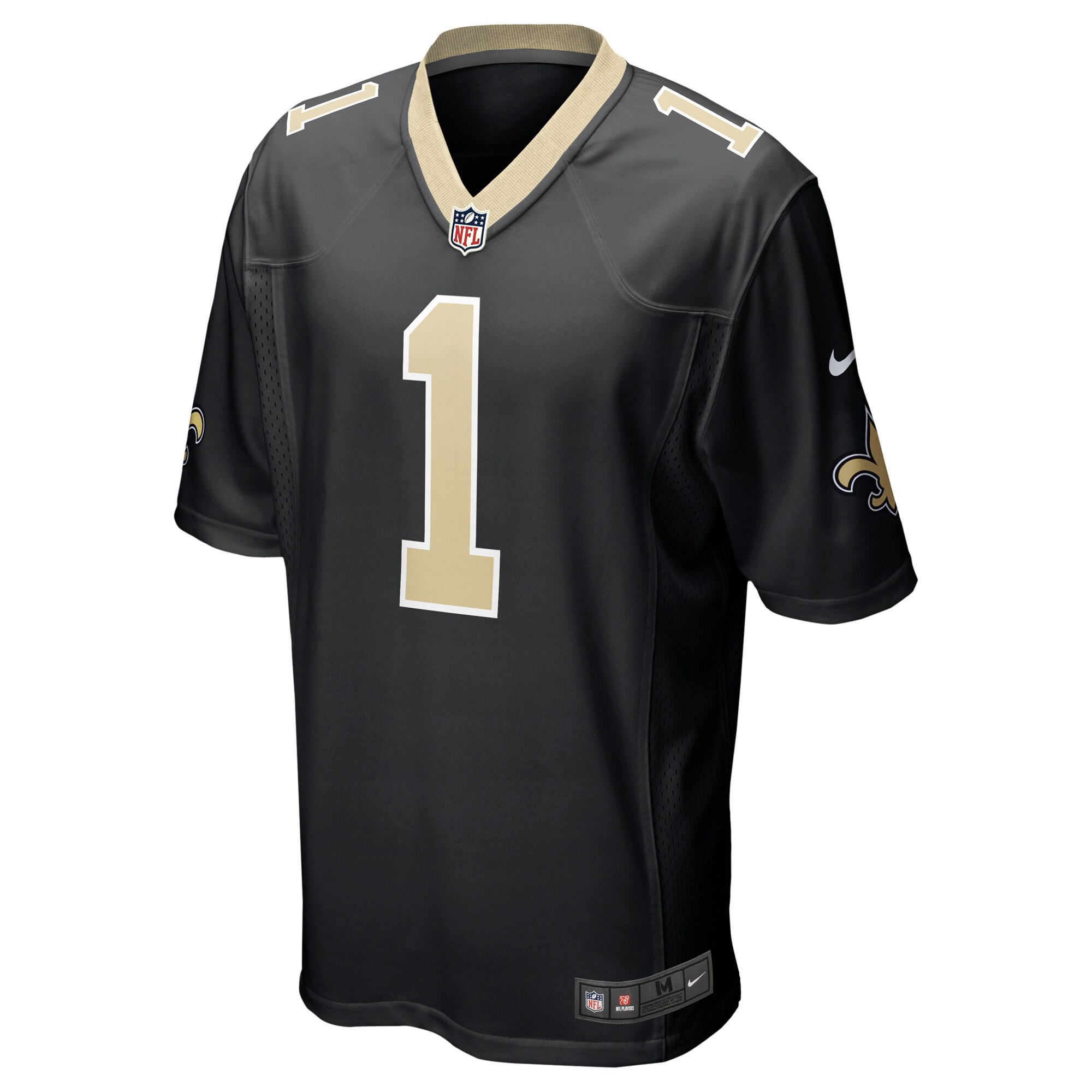 Taliese Fuaga New Orleans Saints 2024 NFL Draft First Round Pick Player Game Jersey - Black