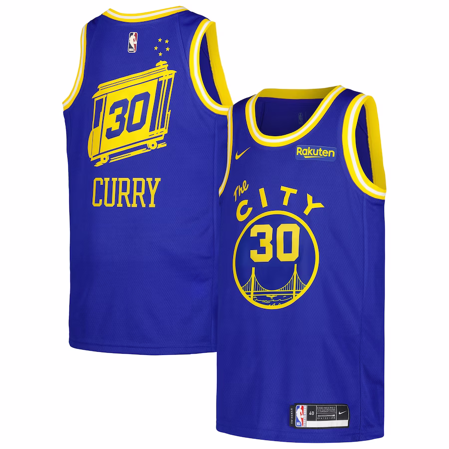 Men's Golden State Warriors Stephen Curry Nike Royal Swingman Player Jersey - Classic Edition