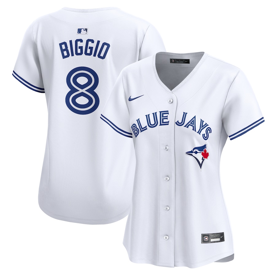 Women's Toronto Blue Jays Cavan Biggio White Home Limited Player Jersey
