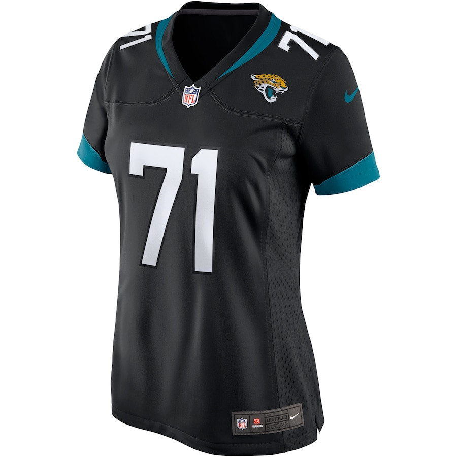 Tony Boselli 71 Jacksonville Jaguars Women Game Retired Jersey - Black