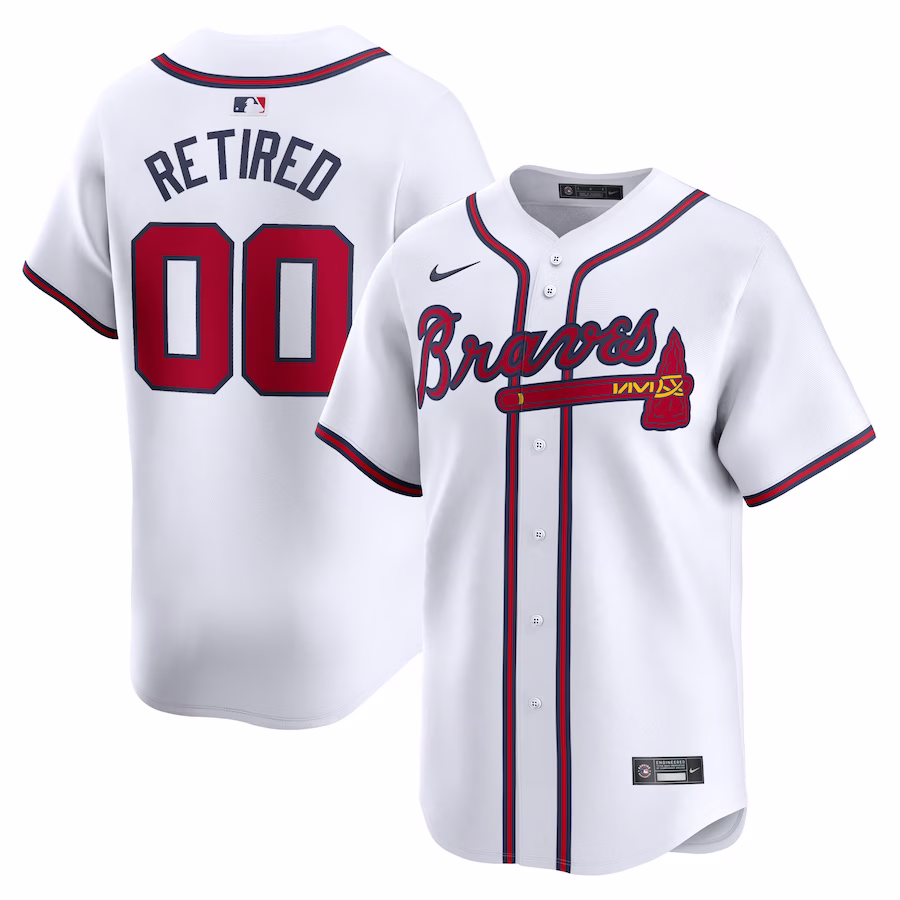 Youth Atlanta Braves Nike White Home Limited Pick-A-Player Retired Roster Jersey